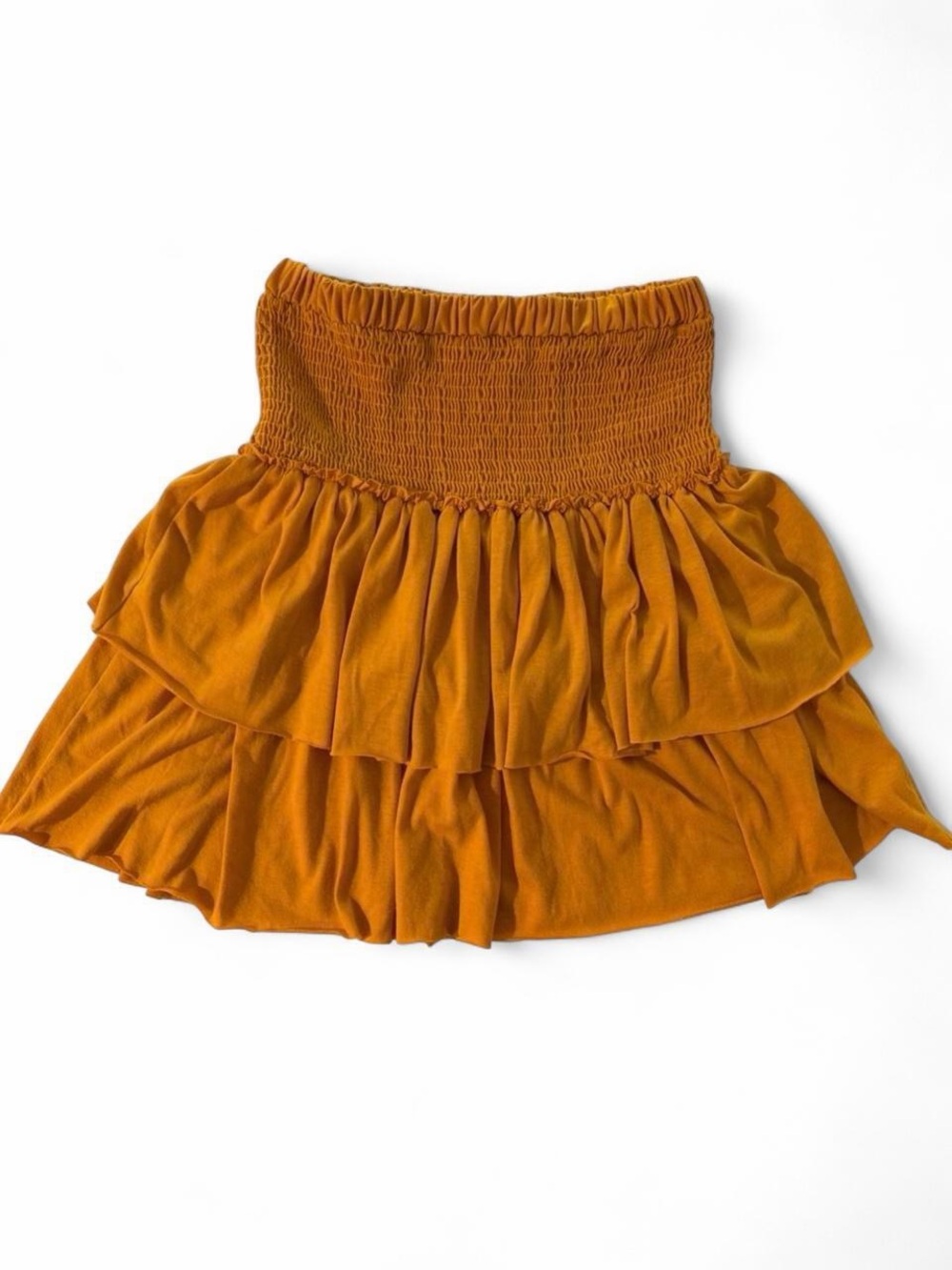 Tiered Smocked Waist Skirt